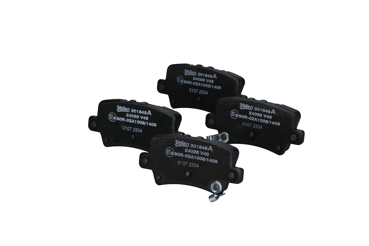 Jeu de 4 plaquettes de frein VALEO ref. 301849A